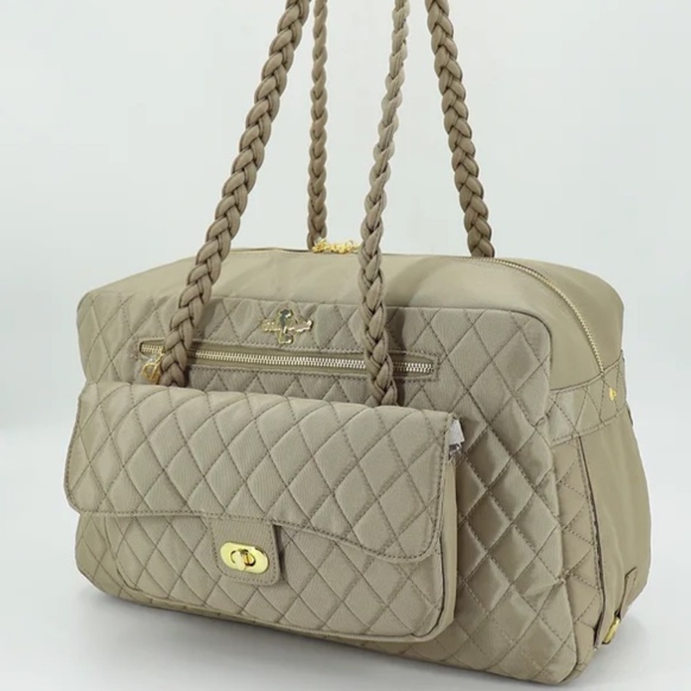 Dog carrier/brand new / never used , dust bag included